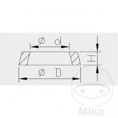 KAYABA Junta tubo de horquilla 773.10.89