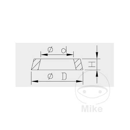KAYABA fork tube gasket 773.10.89