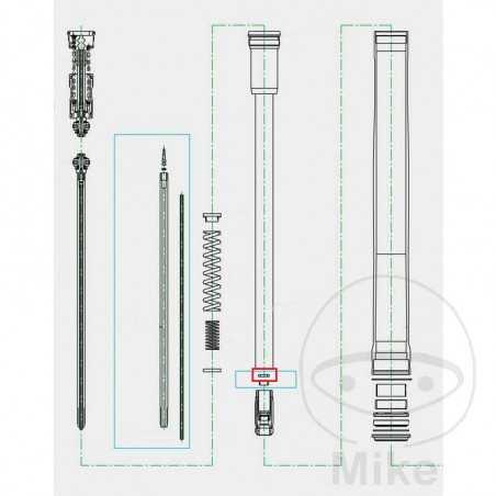 KAYABA Junta tubo de horquilla 773.10.89