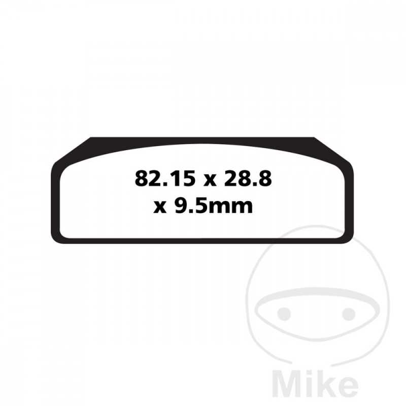 EBC SINTERED BRAKE PADS GPFAX 732.00.15