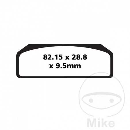 EBC SINTERED BRAKE PADS GPFAX 732.00.15