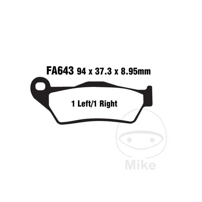 EBC Semi-sintered brake pads V ALTN: 7870158 732.00.18