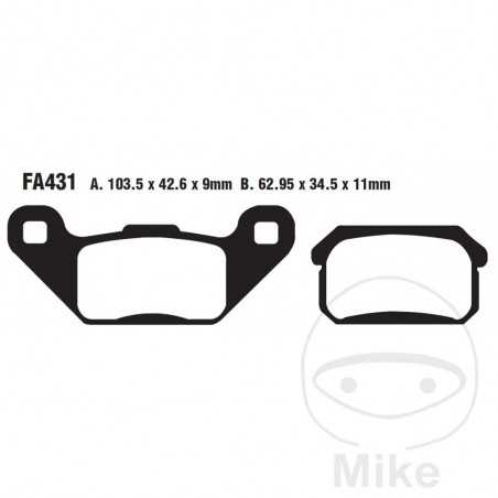 EBC SINTERED BRAKE PADS R ALTN: 7874910 732.00.63