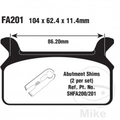 EBC Pastillas de freno semi-sinterizadas V ALTN: 7870884 732.00.69