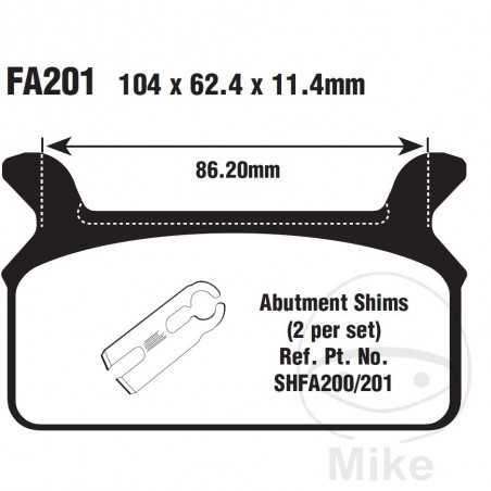 EBC Pastillas de freno semi-sinterizadas V ALTN: 7870884 732.00.69