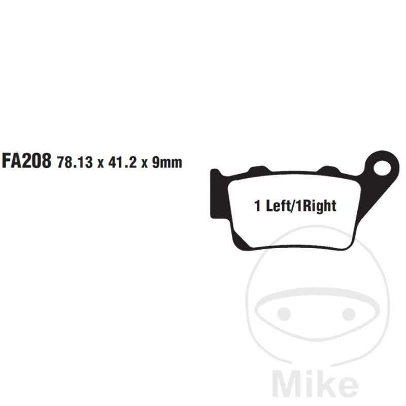 EBC SINTERED BRAKE PADS MX-S 732.00.89