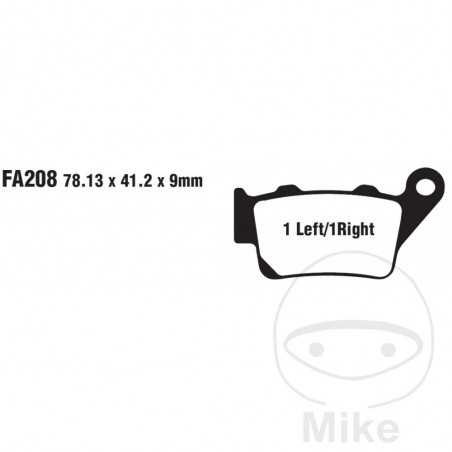 EBC SINTERED BRAKE PADS MX-S 732.00.89