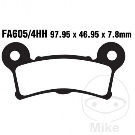 EBC Semi-sintered brake pads V 732.01.02