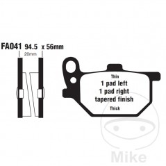 EBC Semi-sintered brake pads V 732.01.13