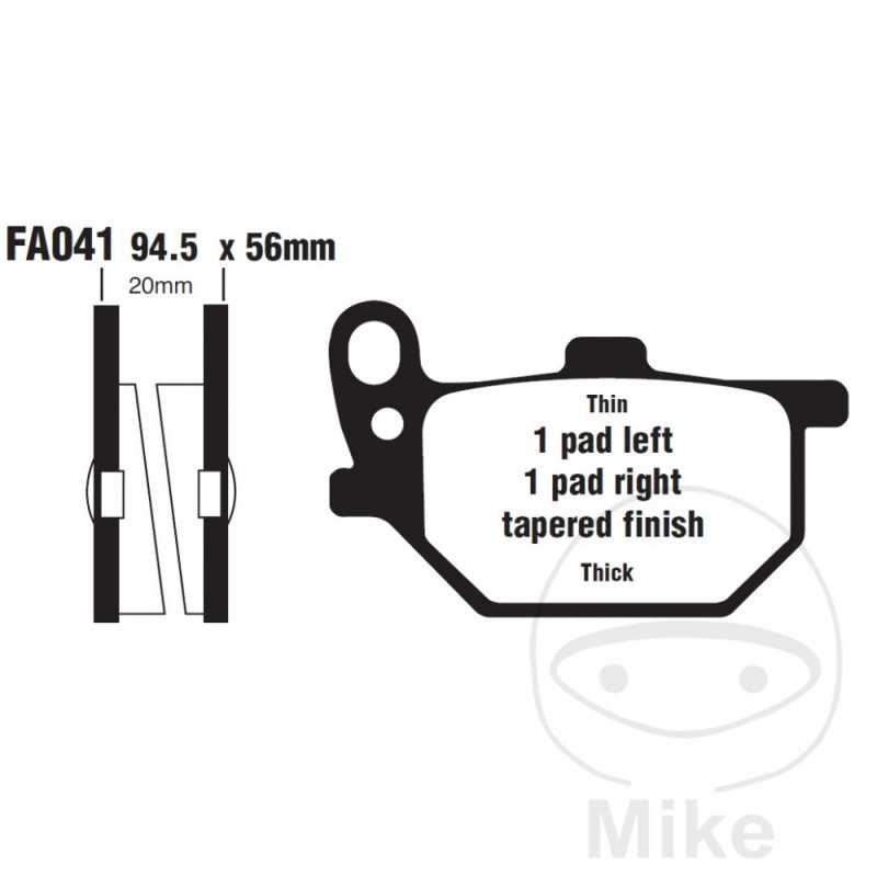 EBC Semi-sintered brake pads V 732.01.13