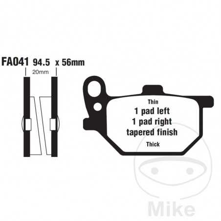 EBC Semi-sintered brake pads V 732.01.13