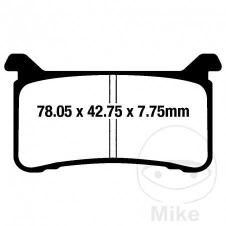 EBC SINTERED BRAKE PADS GPFAX ALTN: 7870178 732.01.22