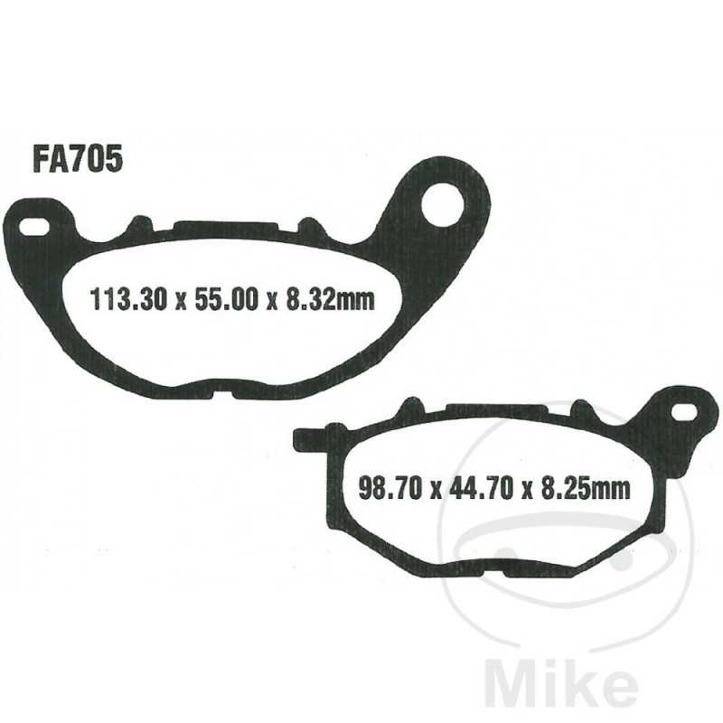 EBC carbon brake pads SCOOTER 732.01.09