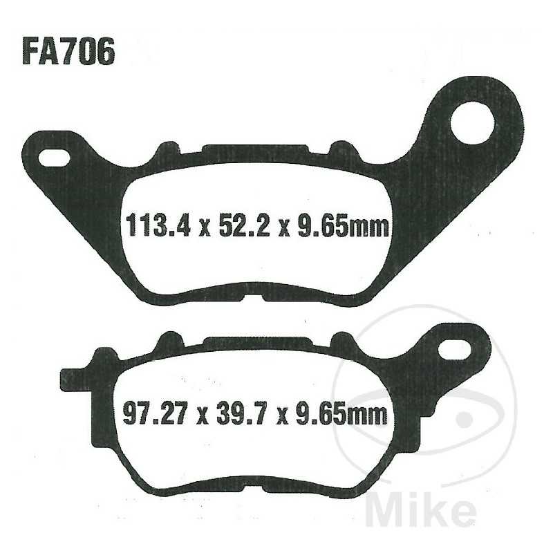 EBC carbon brake pads SCOOTER 732.01.10