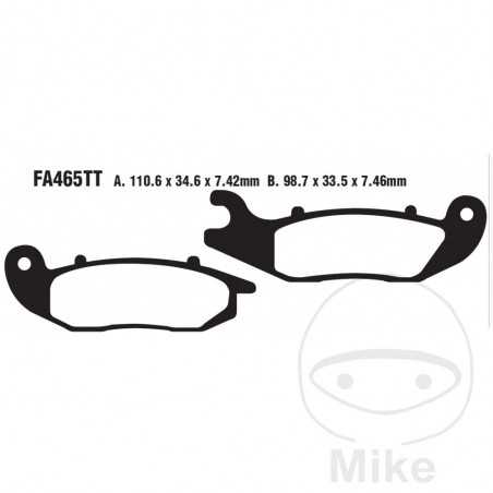 EBC SINTERED BRAKE PADS MX-S 732.01.21