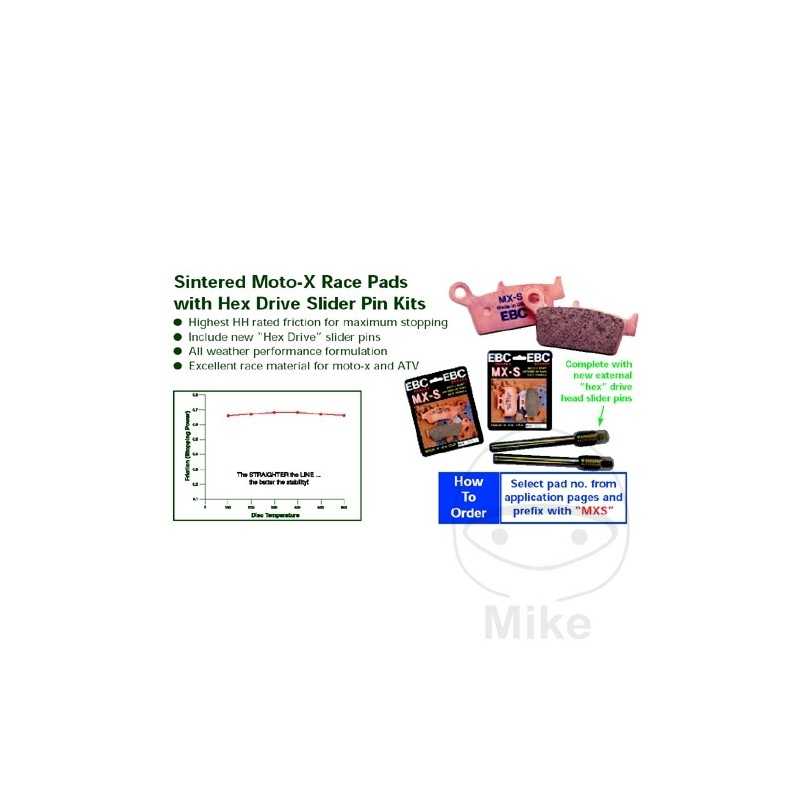 EBC SINTERED BRAKE PADS MX-S 732.45.02