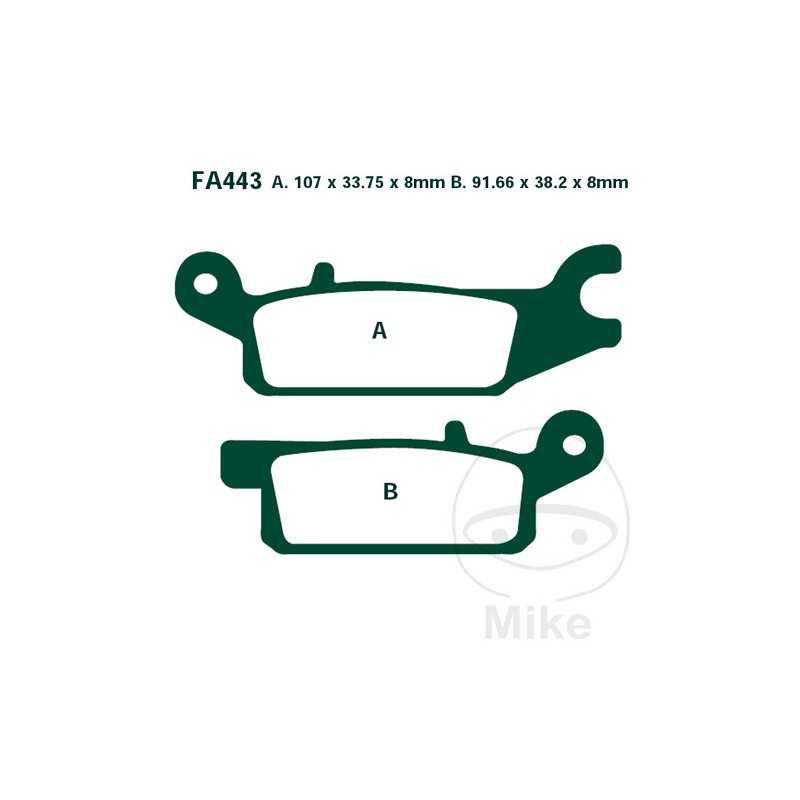 EBC SINTERED BRAKE PADS R ALTN: 7874878 732.12.27
