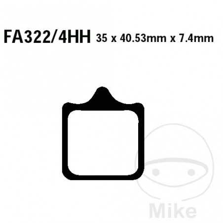 EBC SINTERED BRAKE PADS EPFA ALTN: 7873664 732.14.82