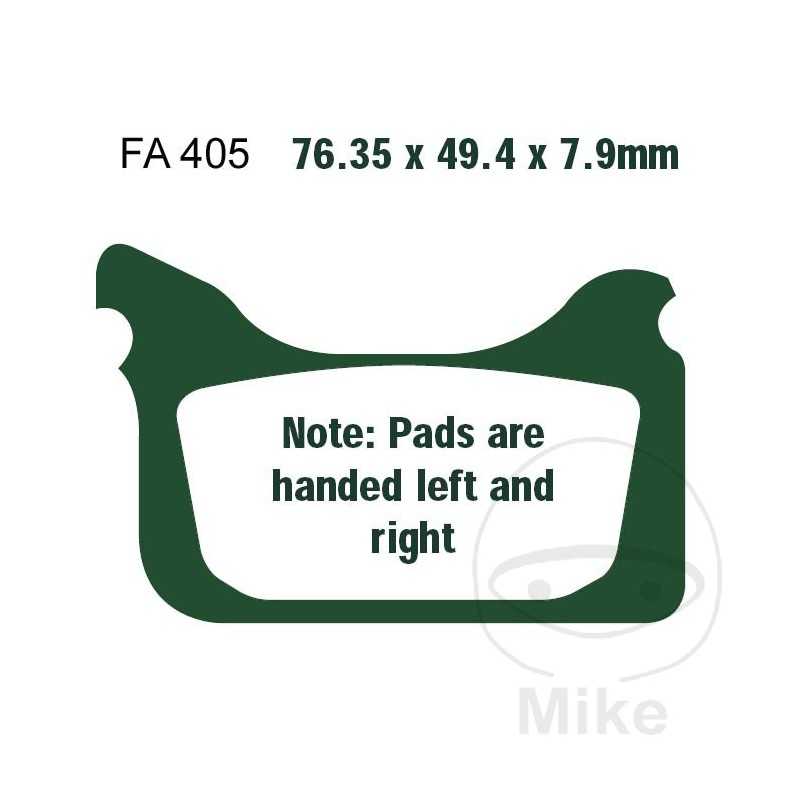 EBC SINTERED BRAKE PADS EPFA 732.15.42