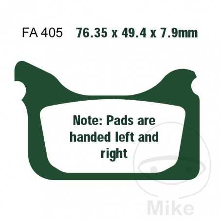 EBC SINTERED BRAKE PADS EPFA 732.15.42