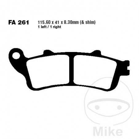 EBC SINTERED BRAKE PADS HH ALTN: 7870108/7870082 732.88.18