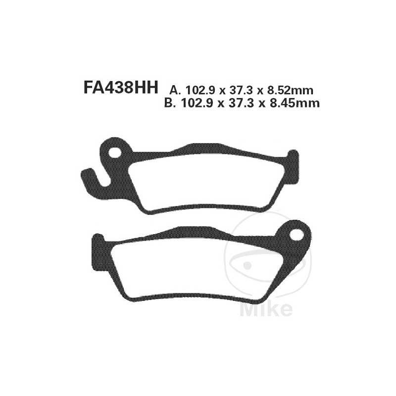 EBC SINTERED BRAKE PADS HH 732.25.14
