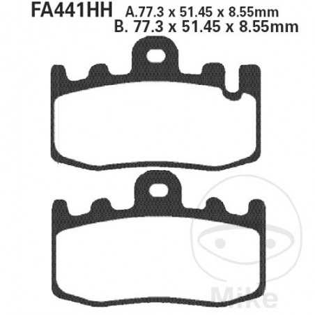 EBC SINTERED BRAKE PADS HH ALTN: 7874134 732.25.22