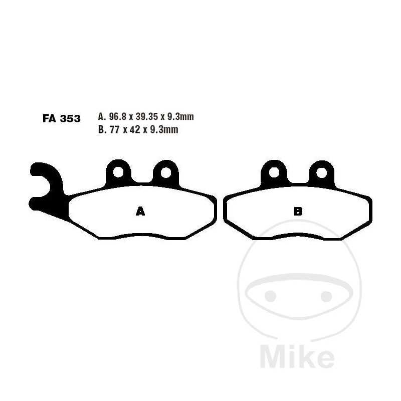 EBC Standard brake pads SCOOTER ALTN: 7872880/7870238 732.08.23