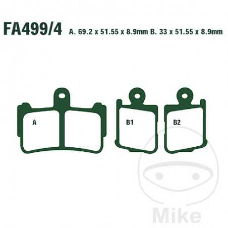 EBC SINTERED BRAKE PADS HH ALTN: 7870363 732.32.49