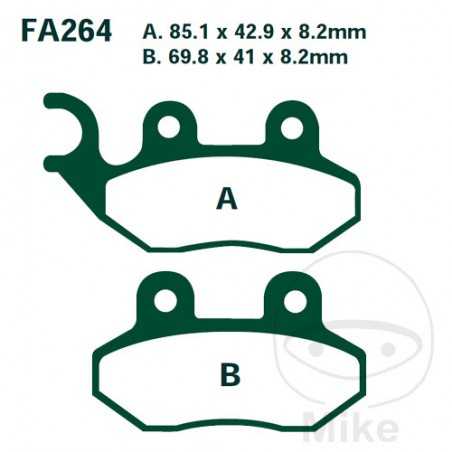 EBC Standard brake pads SCOOTER ALTN: 7870216 732.19.12