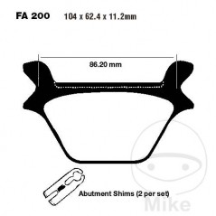 EBC Standard brake pads ALTN: 7870454 737.71.61