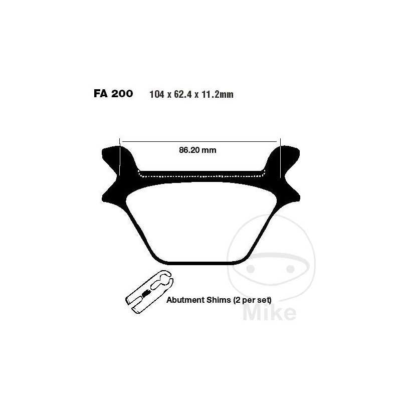 EBC Standard brake pads ALTN: 7870454 737.71.61