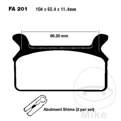 EBC Standard brake pads ALTN: 7870884 737.71.53