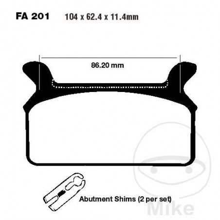 EBC Standard brake pads ALTN: 7870884 737.71.53
