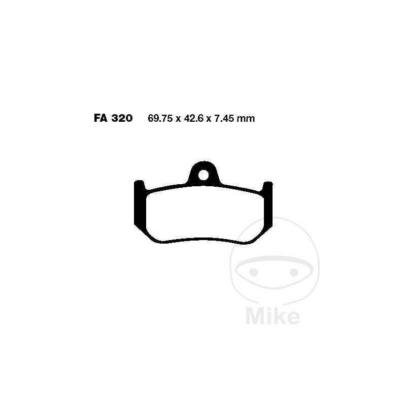 EBC SINTERED BRAKE PADS HH ALTN: 7874860 732.41.06