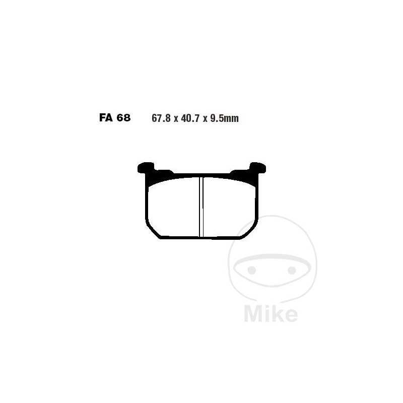 EBC Semi-sintered brake pads V 737.70.15