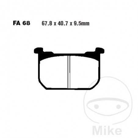 EBC Semi-sintered brake pads V 737.70.15