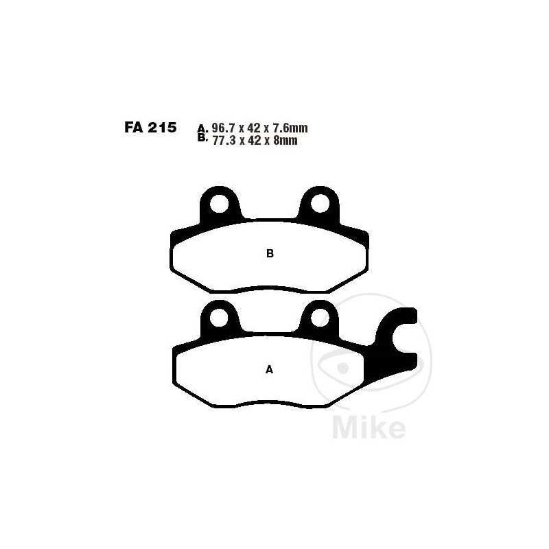 EBC Standard brake pads ALTN: 7872237/7872237 737.87.22