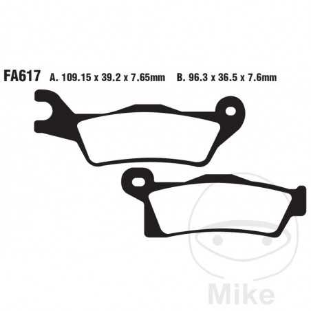 EBC SINTERED BRAKE PADS R ALTN: 7870025 737.00.18