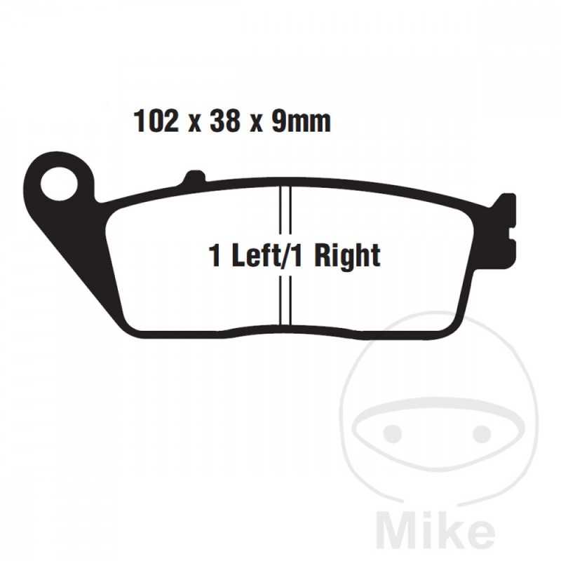 EBC Semi-sintered brake pads V 737.00.68