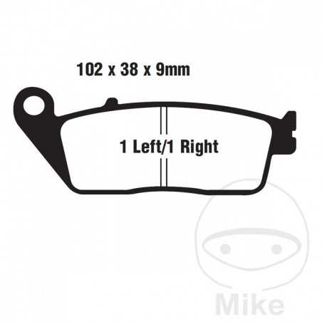 EBC Pastillas de freno semi-sinterizadas V 737.00.68