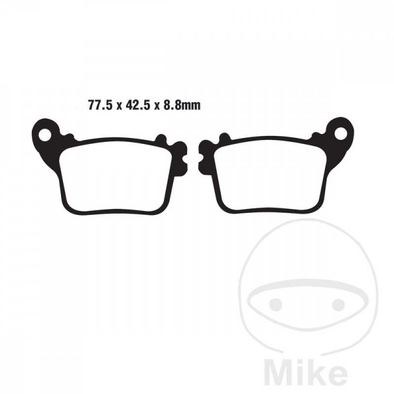 EBC Semi-sintered brake pads V 737.00.80