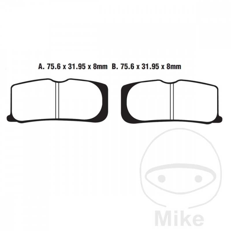 EBC Semi-sintered brake pads V 737.00.85