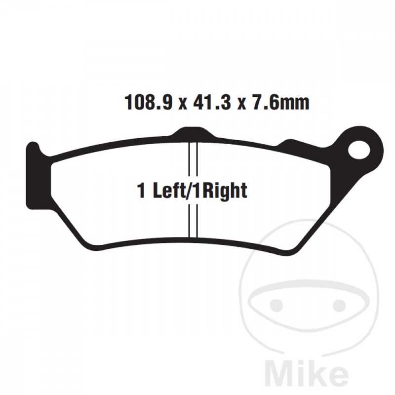 EBC SINTERED BRAKE PADS HH SCOOTER ALTN: 7870868 737.01.08