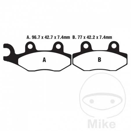 EBC SINTERED BRAKE PADS MX-S 737.01.41