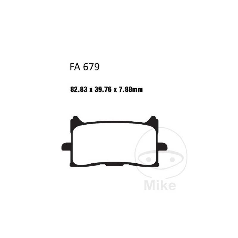 EBC SINTERED BRAKE PADS HH 737.01.82