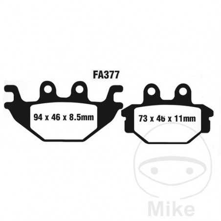 EBC SINTERED BRAKE PADS HH ALTN: 7870129 737.02.34