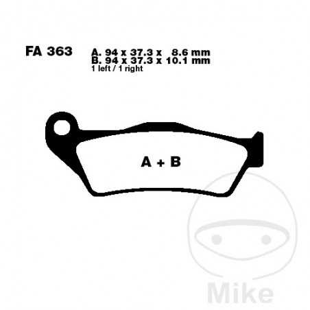 EBC Semi-sintered brake pads V 737.70.51
