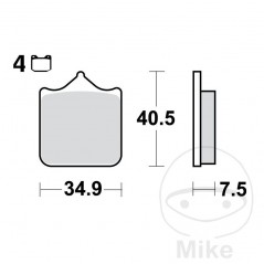 TRW carbon brake pads CRQ ALTN: 7321482 787.36.64