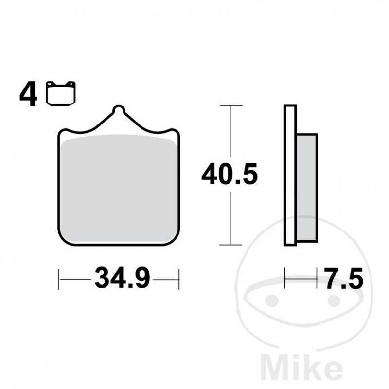 TRW carbon brake pads CRQ ALTN: 7321482 787.36.64